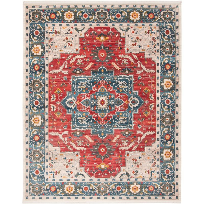 Vintage Persian VTP478 Power Loomed Area Rug - Red/Blue - 6'x9' - Safavieh.