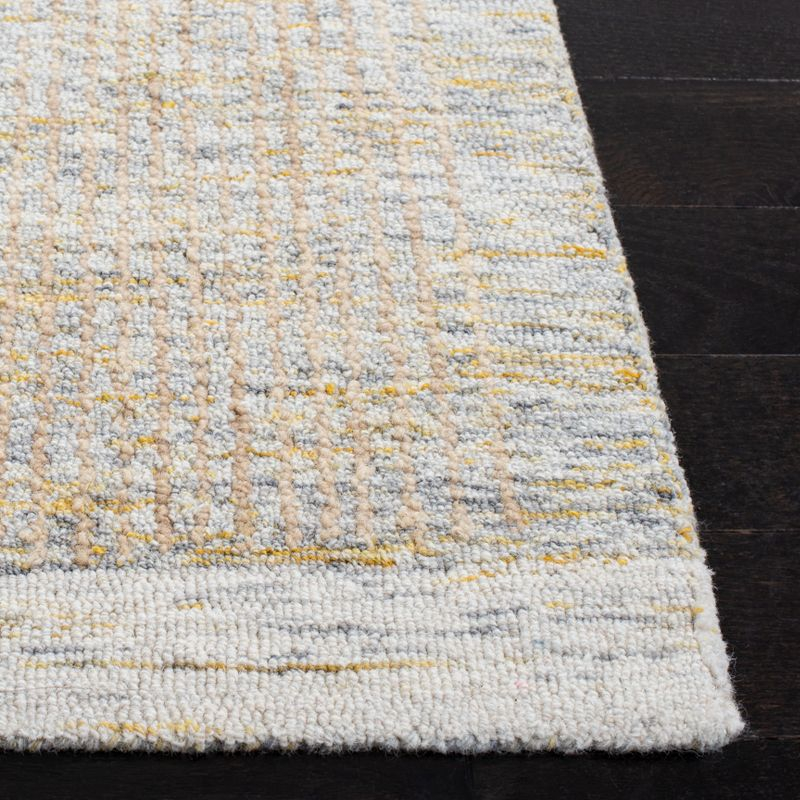 Metro MET151 Hand Tufted Indoor Area Rug - Ivory/Grey - 4'x6' - Safavieh