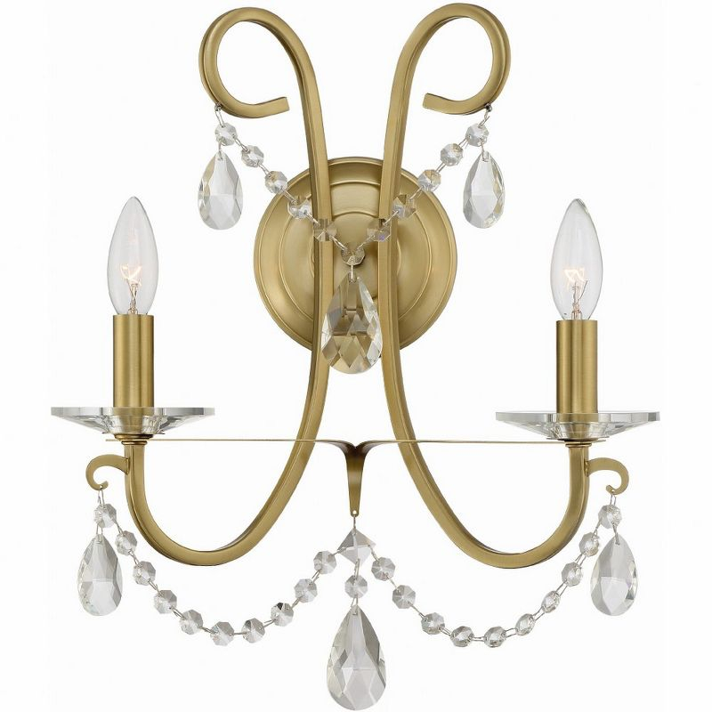 Crystorama Lighting Othello 2 - Light Sconce in  Vibrant Gold