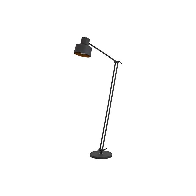 Cal Lighting 60W Davidson metal floor lamp with weighted base, adjustable upper and lower arms. On off socket switch