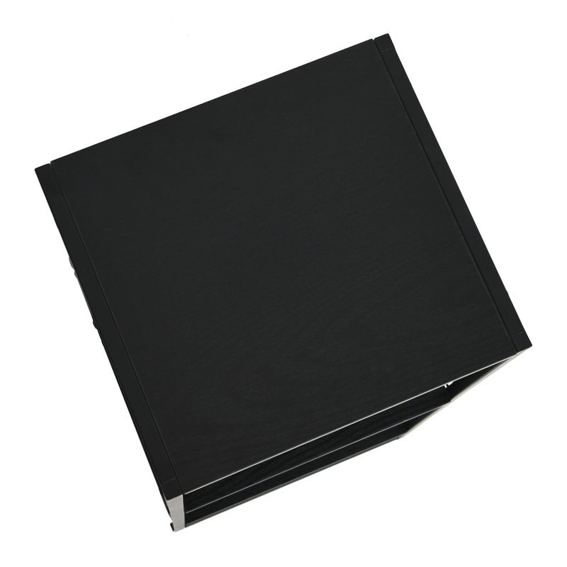 Household Essentials 28.15" Trellis 2 Shelf Bookshelf Black Oak: Iron Frame, Adult Assembly Required