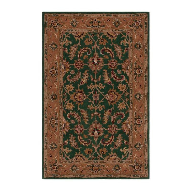 Heritage HG628 Handmade Accent Rug - 2'x3' - Dark Green/Gold - Safavieh
