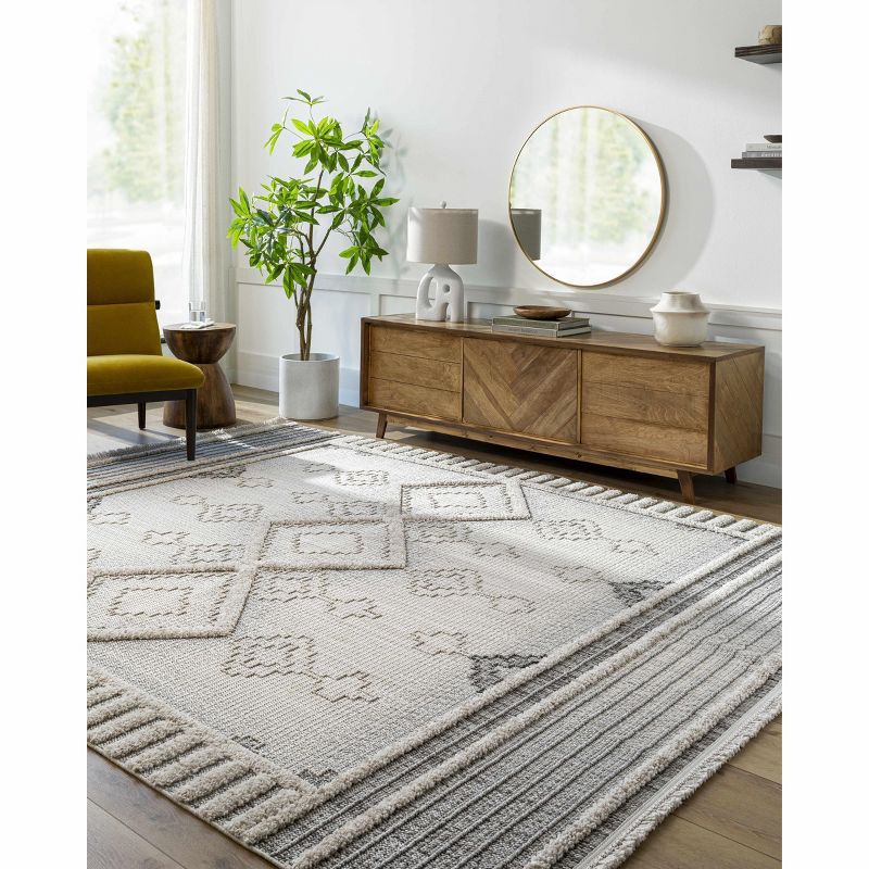 Hauteloom Rectangle Area Rug   Charcoal