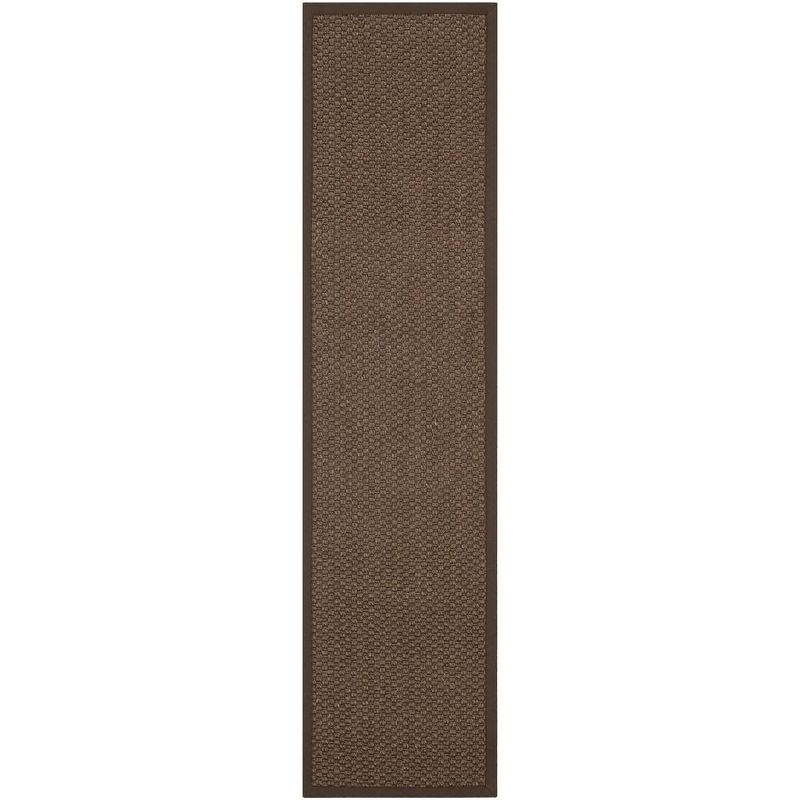 Natural Fiber NF525 Power Loomed Indoor Runner Rug - Chocolate - 2'x8' - Safavieh.