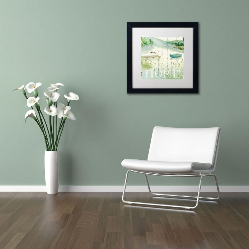 Trademark Fine Art - Daphne Brissonnet 'Lakeside I' Matted Framed Art