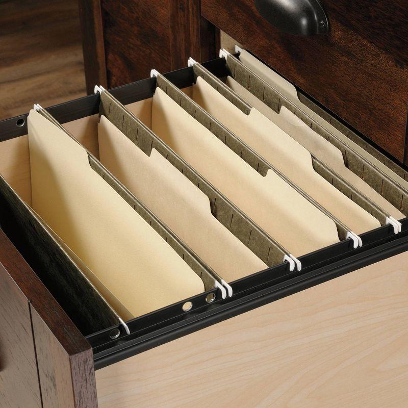 Harbor View Computer Desk with Hutch Cherry - Sauder