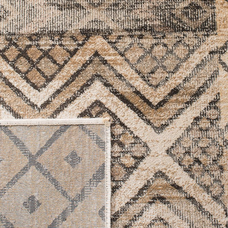 Vintage VTG121 Power Loomed Area Rug Stone 5'-3" X 7'-6" - Safavieh.