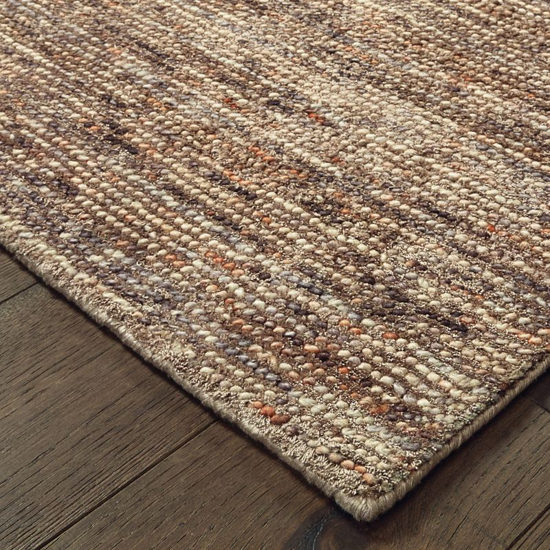 Legends Handmade Tufted Taupe/Brown Area Rug