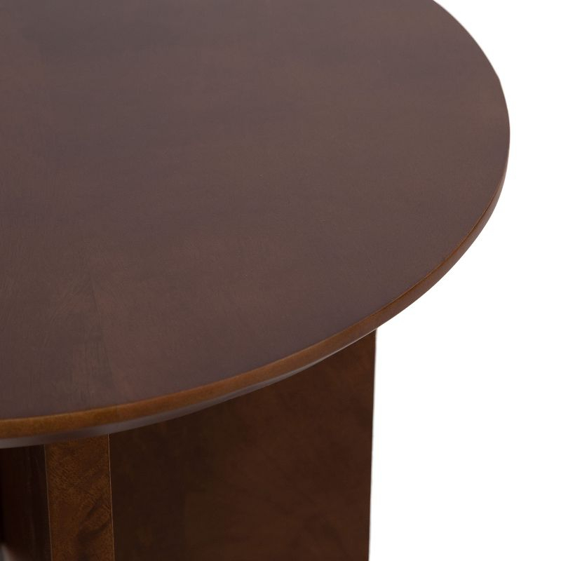 Kate and Laurel Faiza Wood Side Table, 18x18x20, Walnut Brown