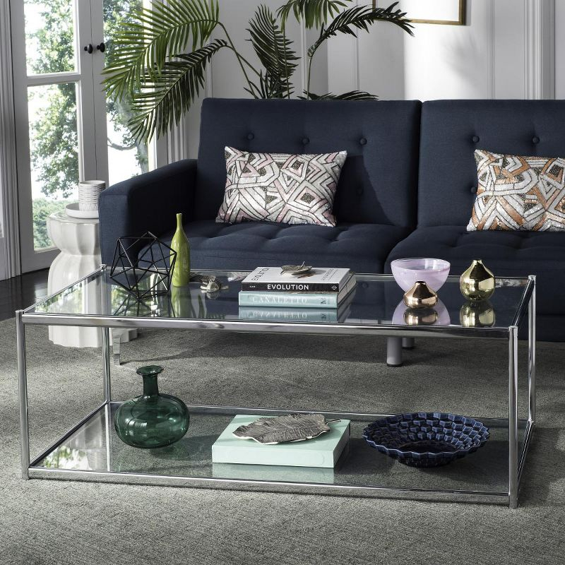 Zola Coffee Table - Chrome - Safavieh