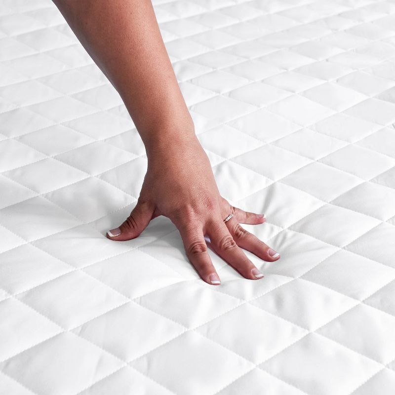 Allerease King Reserve Cotton Fresh Allergy Defense Machine Washable Fitted Mattress Pad: Hypoallergenic Protector, 300 Thread Count