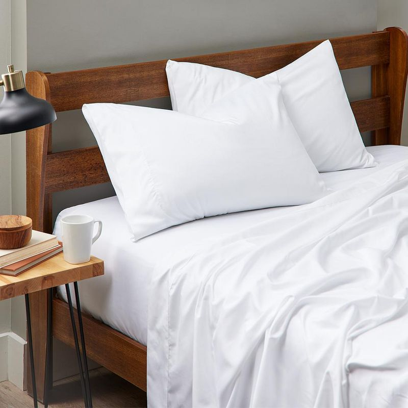 Cosy House Collection Luxury Rayon Derived from Bamboo Set of 2 Pillowcases - Cream, King