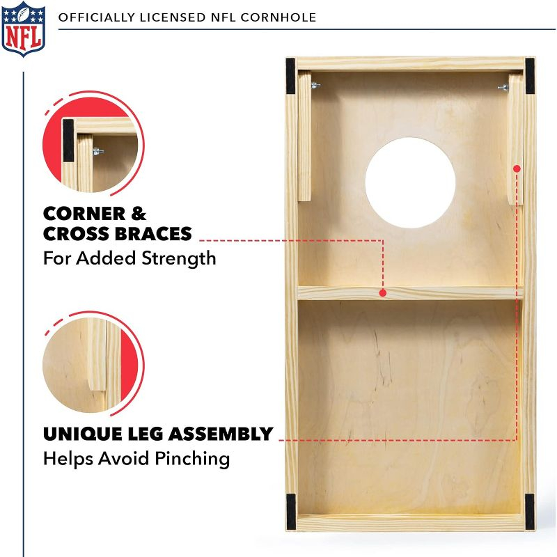 NFL Pittsburgh Steelers 1'x2' Wood Cornhole Set
