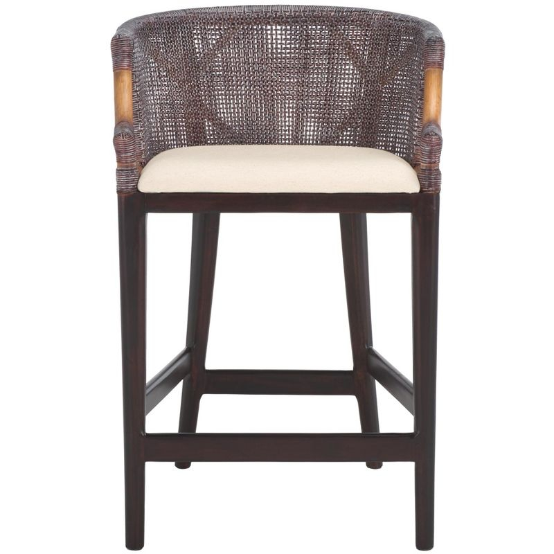 Brando Counter Stool - BST4000 - Brown/White - Safavieh