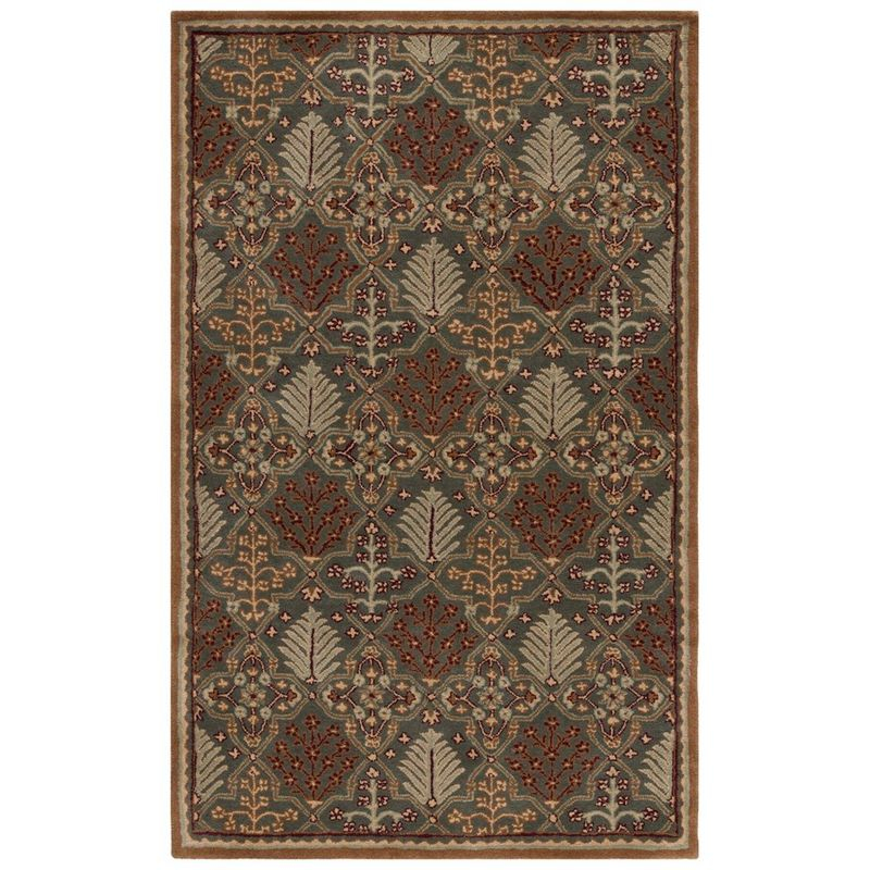 Antiquity AT613 Hand Tufted Area Rug - Light Blue/Gold - 6'x9' - Safavieh.