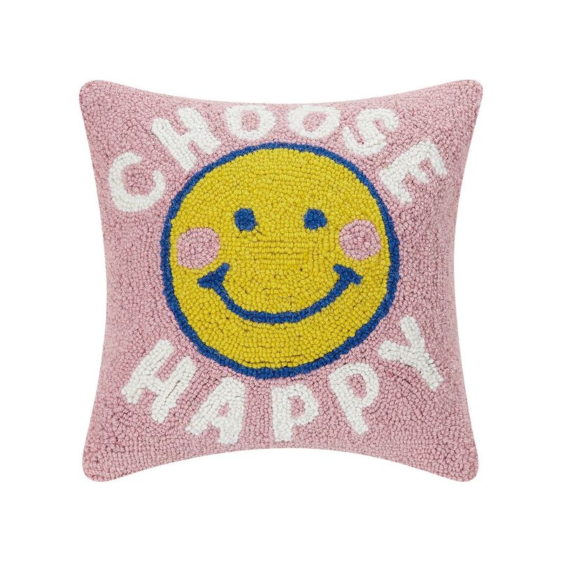 Makers Collective Choose Happy Throw Pillow