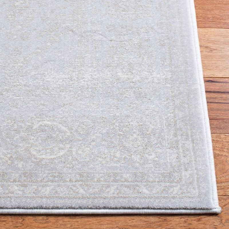 Carnegie CNG691 Power Loomed Area Rug - Light Grey/Grey - 5'1"x7'6" - Safavieh.