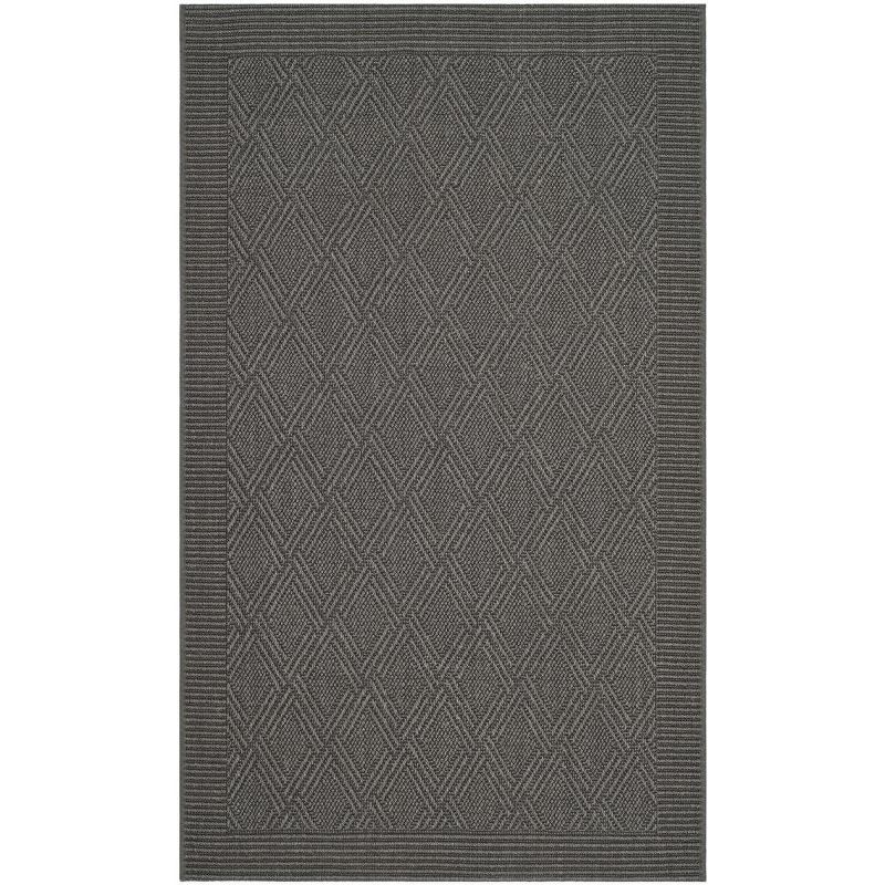 Palm Beach PAB351 Jacquard Weave Indoor Area Rug - Ash - 4'x6' - Safavieh.