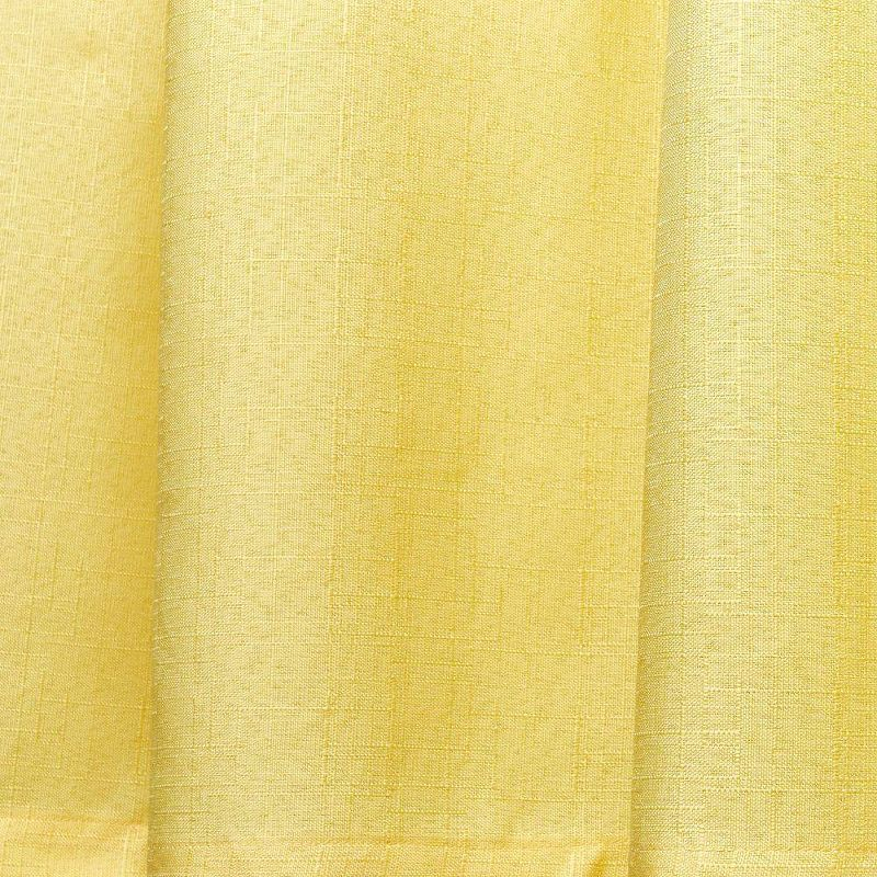 18"x54" Loha Light Filtering Window Valance Grommet Yellow - Exclusive Home: Solid Polyester, Machine Washable