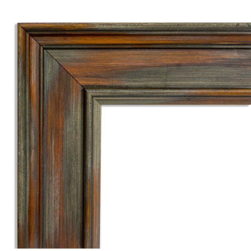 Amanti Art Alexandria Rustic Brown Wood Picture Frame Opening Size 11x14 in.