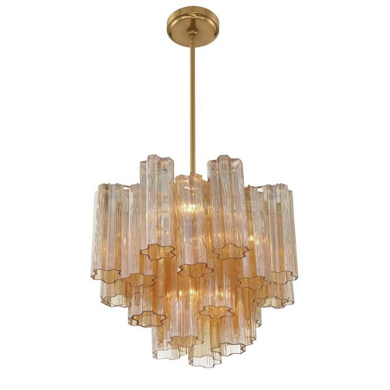 Crystorama Lighting Addis 4 - Light Chandelier in  Aged Brass