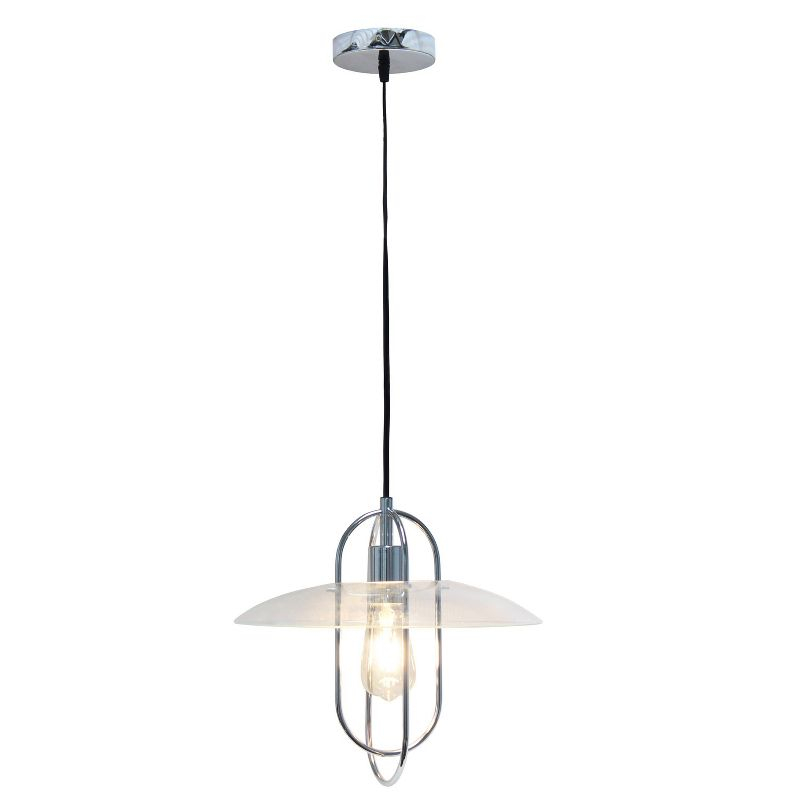 1-Light Elongated Metal Pendant - Lalia Home