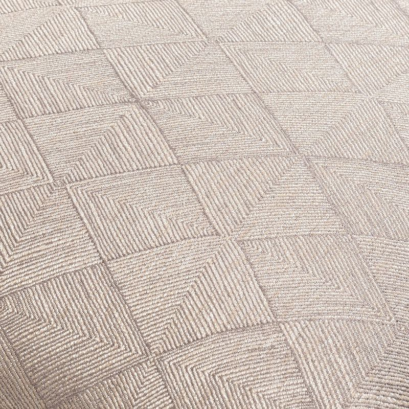 Livabliss Messina 22"H x 22"W Square Pillow Cover No Insert Traditional Medium Gray Throw Pillow