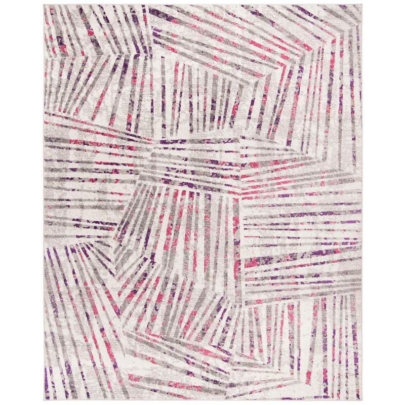 Skyler SKY191 Power Loomed Indoor Area Rug - Grey/Pink - 8'x10' - Safavieh