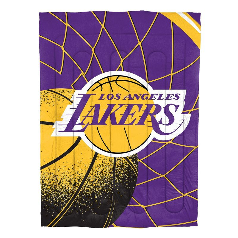 Sweet Home Collection NBA Los Angeles Lakers Comforter & Sham set Twin/Twin XL