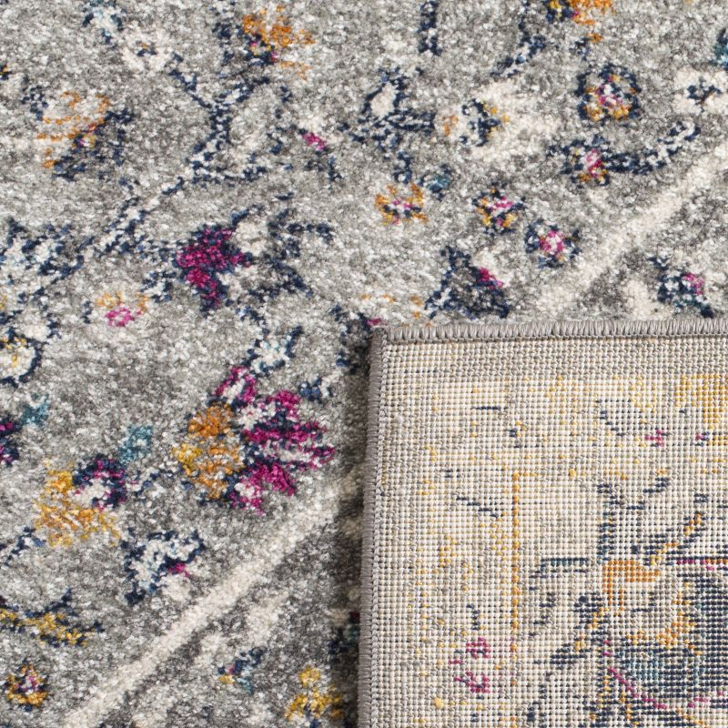 Evoke EVK288 Power Loomed Indoor Area Rug - Grey/Grey - 5'3"x7'6" - Safavieh