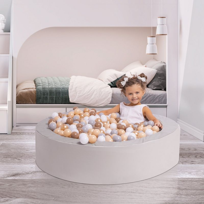 Milliard 44" Ball Pit for Toddlers and Baby, Red and Blue
