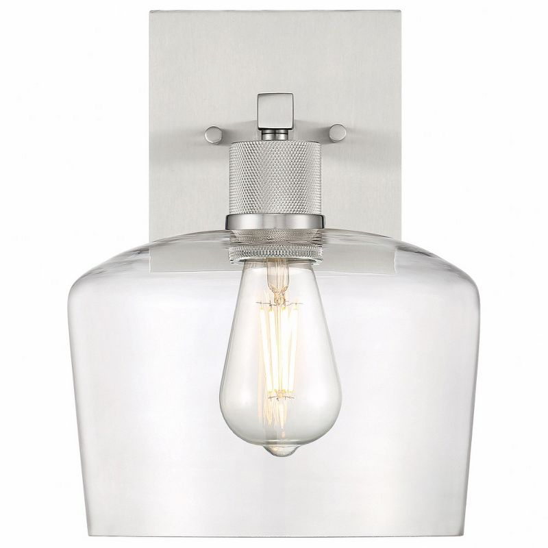 Access Lighting Port Nine 1 - Light Wall Light in  Brushed Steel