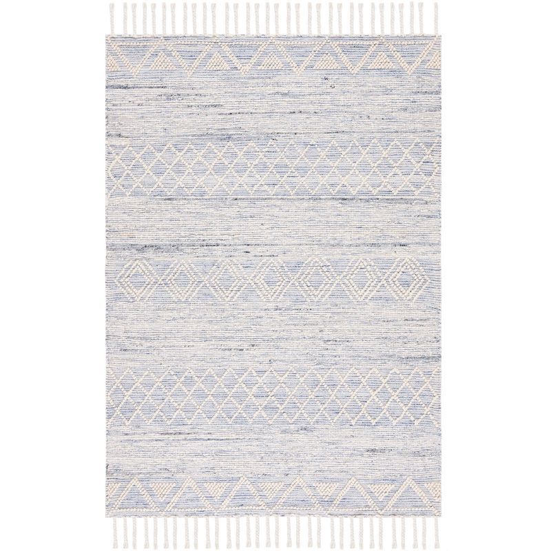 Natura NAT297 Hand Woven Indoor Accent Rug - Ivory/Blue - 3'x5' - Safavieh