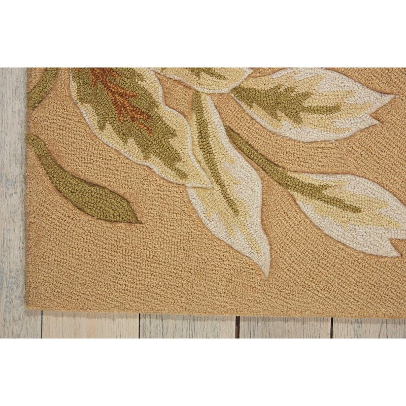 Nourison Fantasy Beige Area Rug FA11 5' x 7'6"