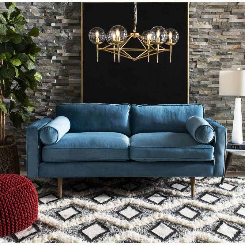 Kenya KNY908 Hand Knotted Area Rug - Black/Ivory - 8'x10' - Safavieh