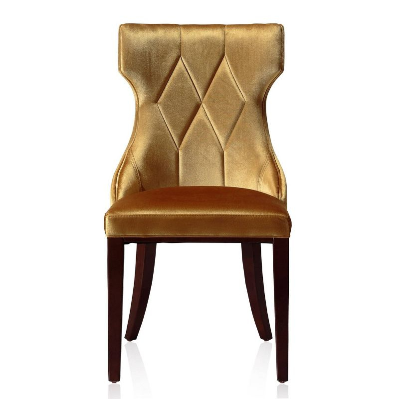Set of 2 Reine Velvet Dining Chairs - Manhattan Comfort