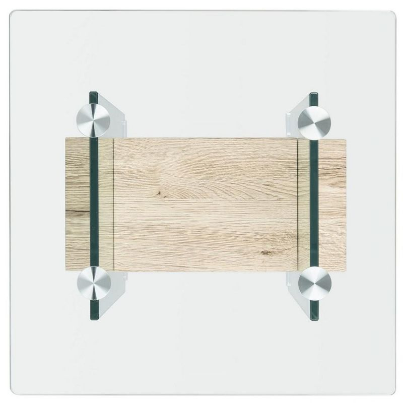 Kayley Accent Table - Glass/Natural Shelf - Safavieh.