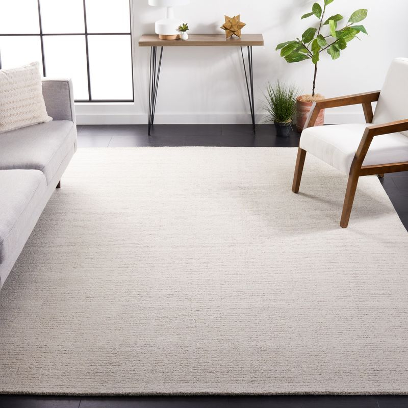 Abstract ABT468 Handmade Indoor Area Rug - Ivory/Beige - 8'x8' - Safavieh