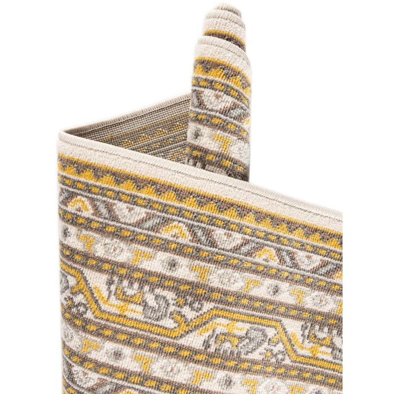 Unique Loom Williamsburg Collection Area Rug - Allover (2' 9" x 9' 10" Runner Beige/Gold)