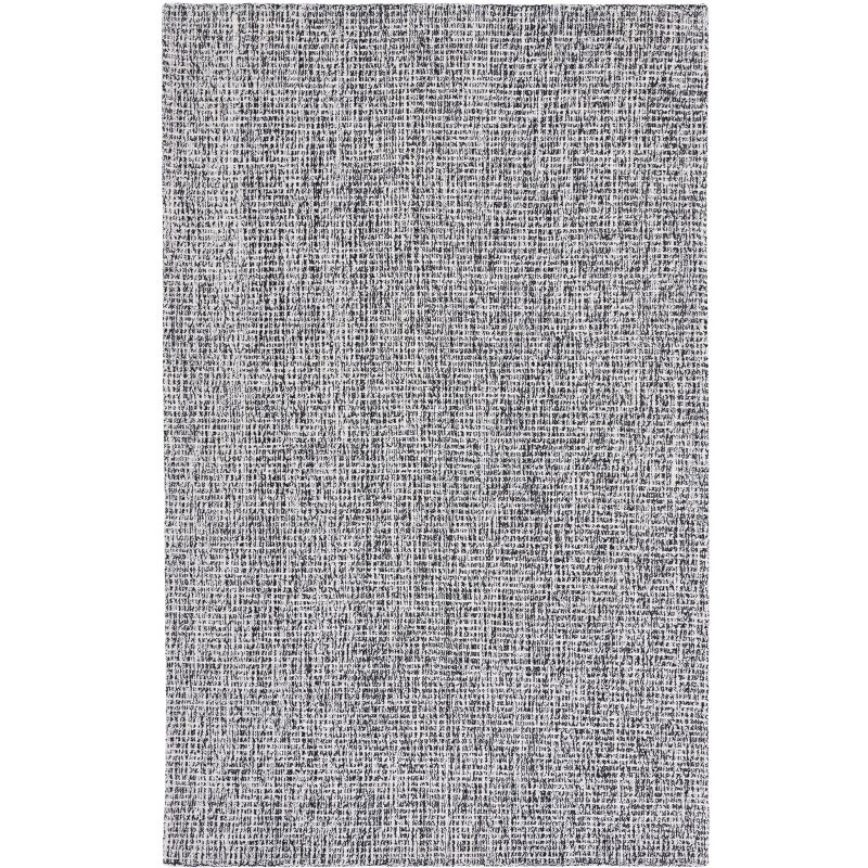 Abstract ABT468 Handmade Indoor Area Rug - Black/Ivory - 6'x9' - Safavieh