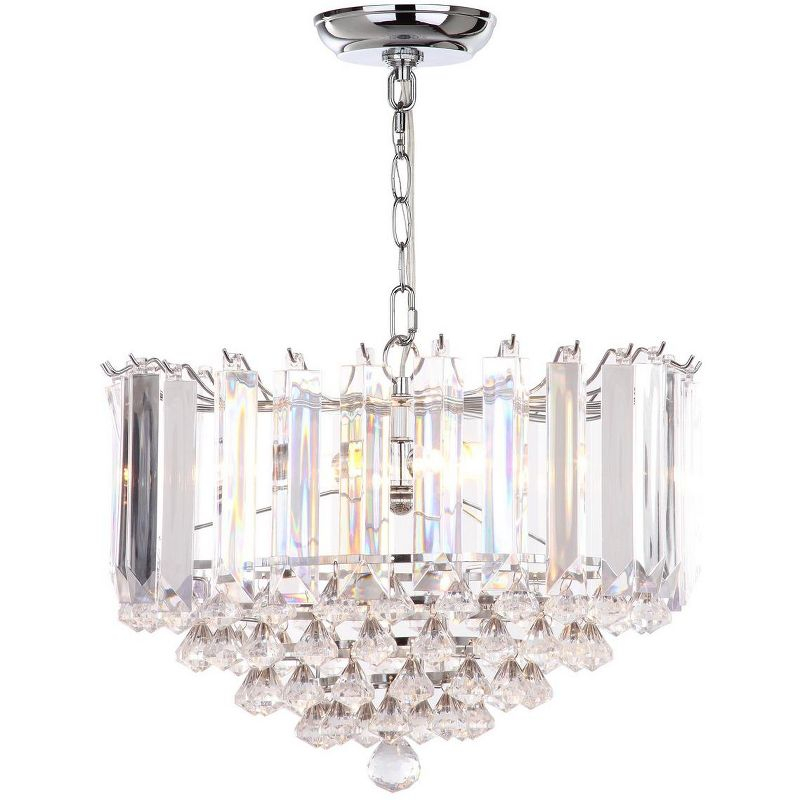 Hampton Pendant Lamp - LIT4490 - Clear/Chrome - Safavieh