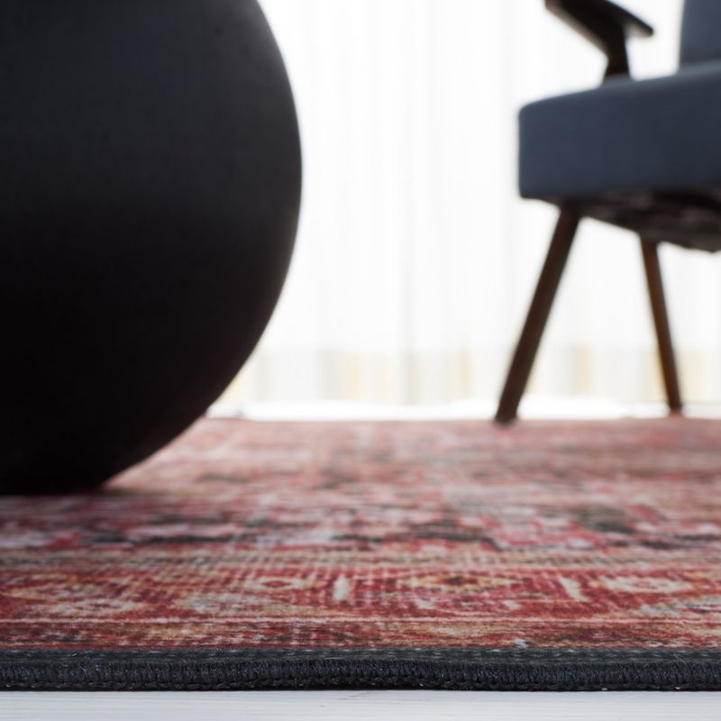 Tucson Vintage Persian TSN114 Power Loomed Machine Washable Skid-Resistant Indoor Accent Rug - Rust/Green - 3'x5' - Safavieh