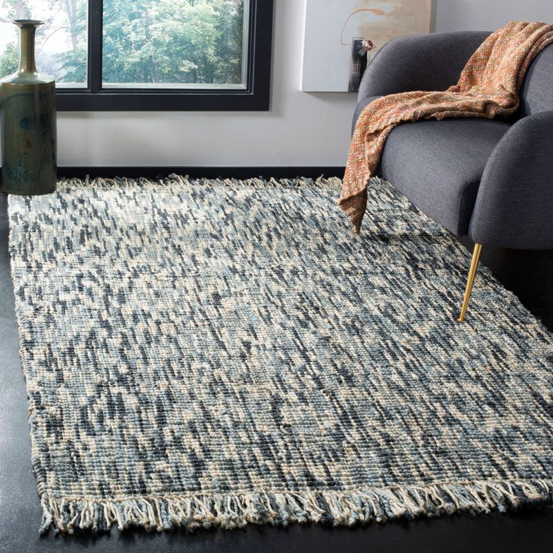 Natural Fiber NF869 Hand Woven Area Rug - Blue/Ivory - 3'x5' - Safavieh.