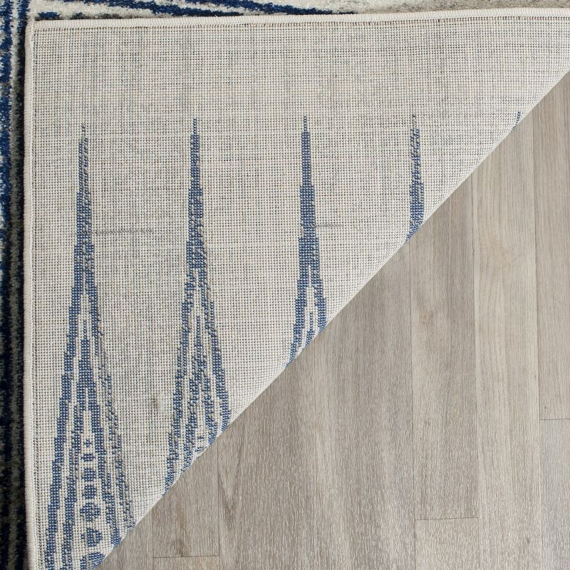 Evoke EVK226 Power Loomed Indoor Accent Rug - Ivory/Blue - 2'2"x4' - Safavieh