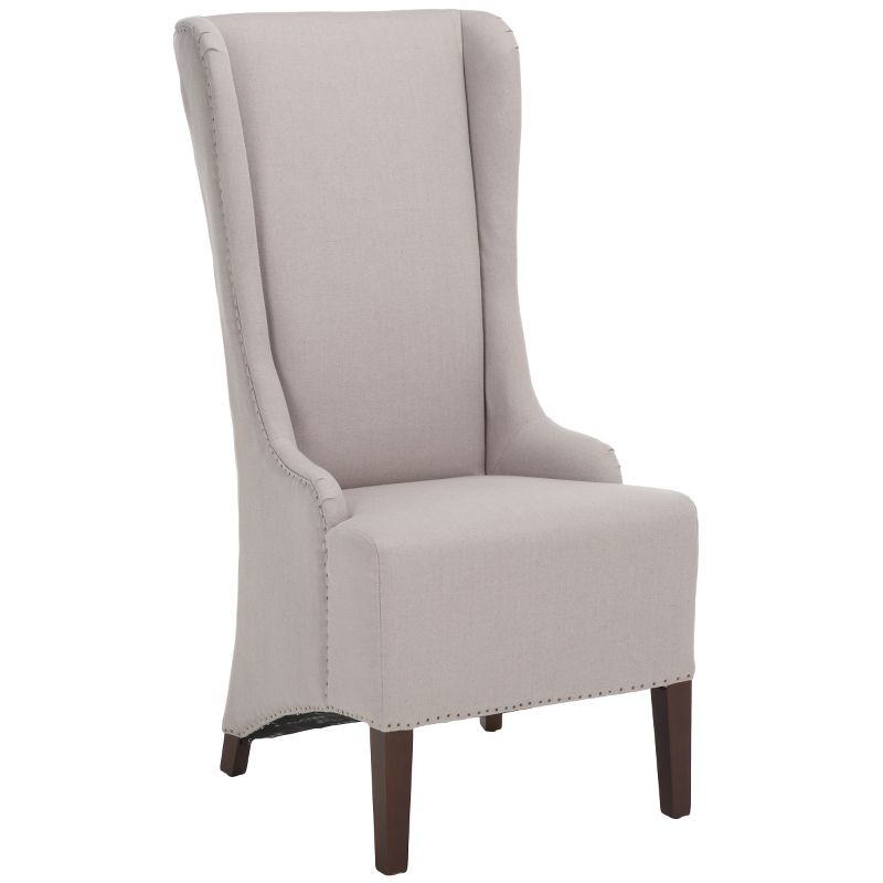 Bacall 20" H Dining Chair With Nail Head Trim - MCR4501 - Taupe - Safavieh Couture