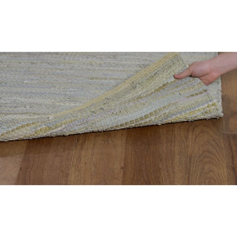 Vintage Leather VTL105 Hand Woven Area Rug - Beige - 4'x6' - Safavieh.