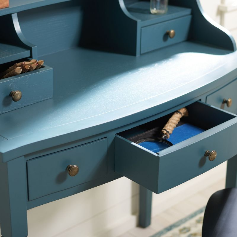 Landon Writing Desk - AMH6516 - Teal - Safavieh Couture
