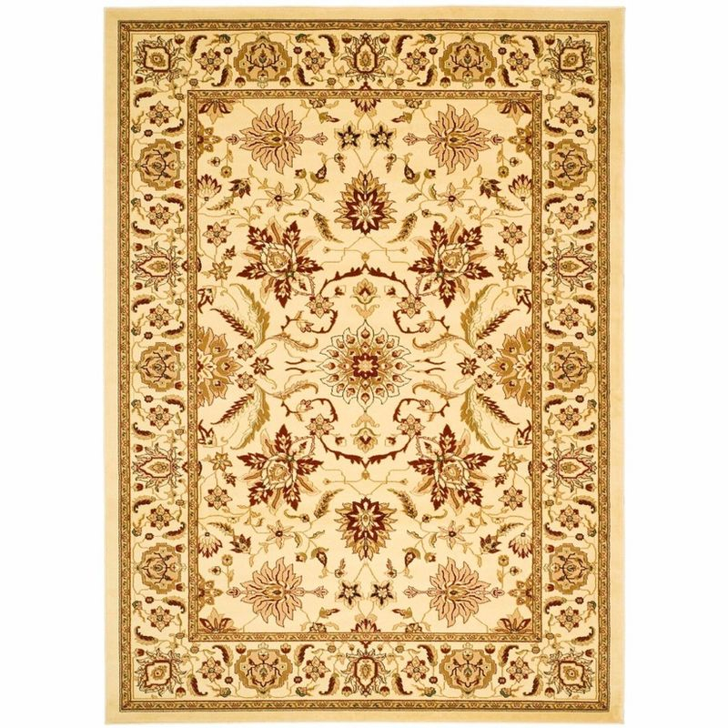 Lyndhurst LNH216 Power Loomed Area Rug - Ivory/Ivory - 5'3"x7'6" - Safavieh.