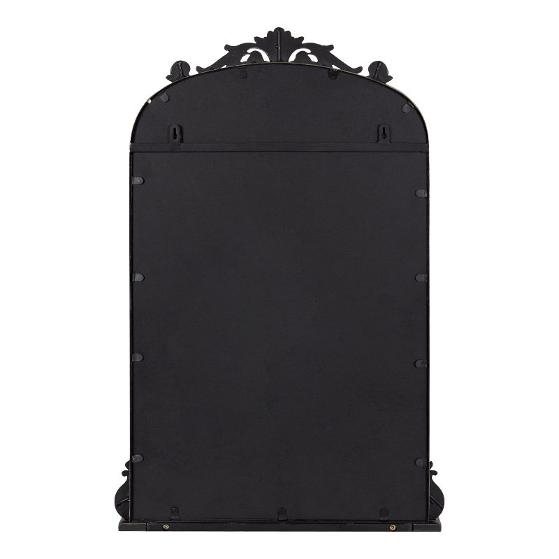 Kate and Laurel Arendahl Functional Mirror with Shelf - Black, 21x32