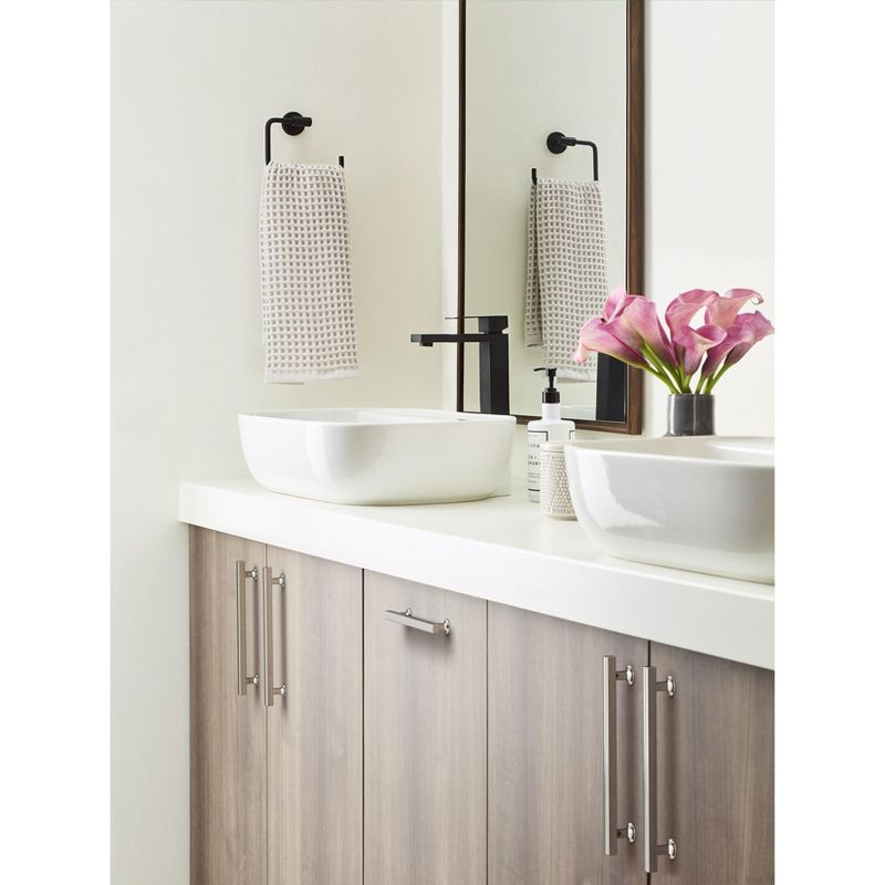 Amerock Everett 6-5/16 inch (160mm) Center-to-Center Polished Nickel Cabinet Pull